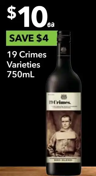Ritchies 19 Crimes 750mL offer
