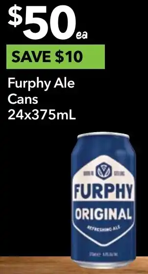 Ritchies Furphy Ale Cans 375mL offer