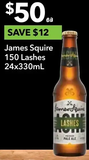 Ritchies James Squire 330mL offer