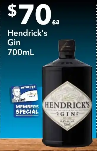 Hendrick's Gin 700mL