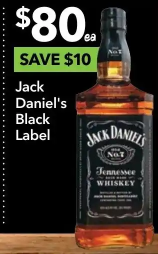Ritchies Jack Daniel's Black Label offer