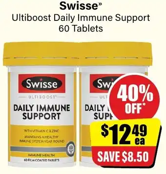 Chemist Discount Centre Swisse Ultiboost Daily Immune Support offer