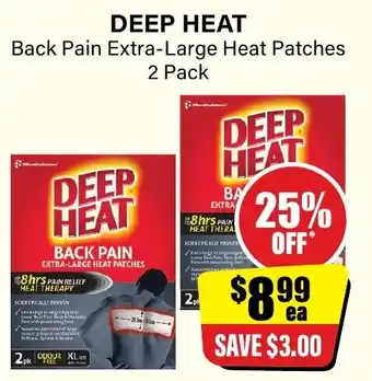 Chemist Discount Centre DEEP HEAT offer