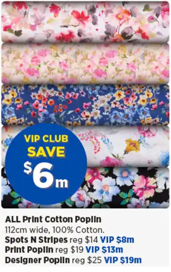 Spotlight ALL Print Cotton Poplin offer