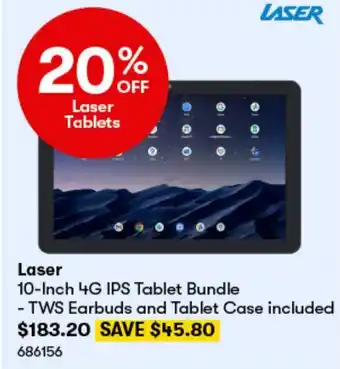 BIG W Laser 10-Inch 4G IPS Tablet Bundle offer