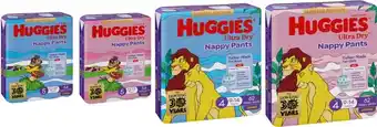 Coles Huggies Ultra Dry Jumbo Nappy Pants 48 Pack-62 Pack offer