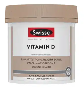Coles Swisse Ultiboost Vitamin D Capsules 400 Pack^ offer