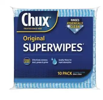 Coles Chux Superwipes 10 Pack offer