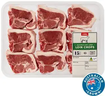 Coles Coles Australian Lamb Loin Chops offer