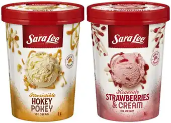 Coles Sara Lee Ice Cream 1 Litre offer