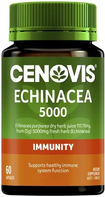 Coles Cenovis Echinacea Capsules 60 Pack offer