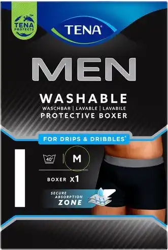 Coles Tena Men Washable Boxers Continence Underwear 1 Pack offer