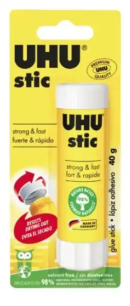 Coles Uhu White Glue Stic 40g offer