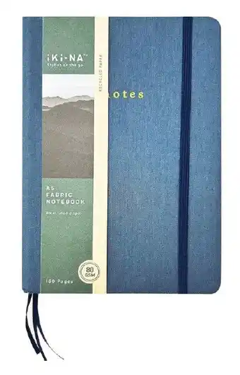Coles Iki-Na A5 Fabric Hardcover Notebook offer