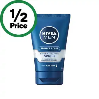 Woolworths Nivea Men Protect & Care Exfoliating Scrub 125ml offer