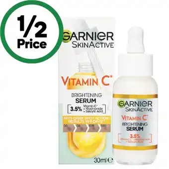 Woolworths Garnier Vitamin C Brightening Serum 30ml offer