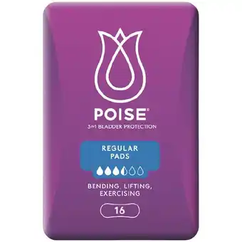Woolworths Poise Pads Pk 8-16 offer