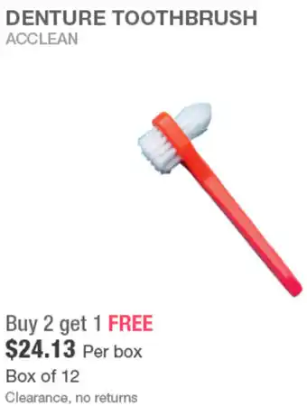 Henry Schein DENTURE TOOTHBRUSH ACCLEAN offer