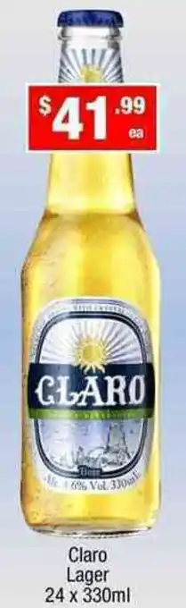 Claro Lager 24x330ml