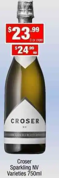 Liquor Stax Croser Sparkling NV 750ml offer