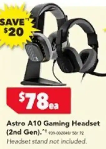 Astro A10 Gaming Headset