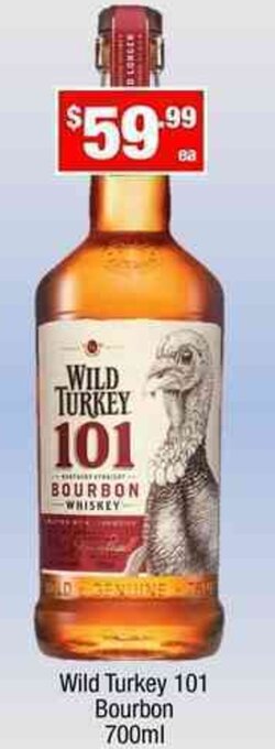 Liquor Stax Wild Turkey 101 Bourbon 700ml offer