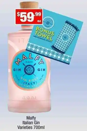 Liquor Stax Malfy Italian Gin 700ml offer
