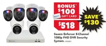 Harvey Norman Swann Enforcer 8-Channel 1080p FHD DVR Security System offer