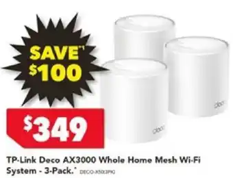Harvey Norman TP-Link Deco AX3000 Whole Home Mesh Wi-Fi System offer