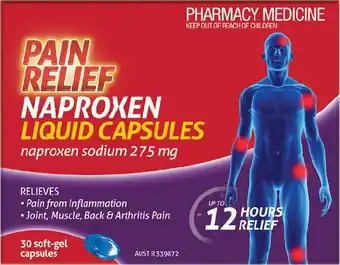 Discount Drug Stores Pain Relief Naproxen Liquid Capsules 30 Pack offer