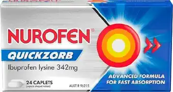 Discount Drug Stores Nurofen Quickzorb 24 Caplets offer