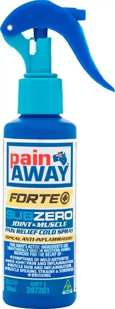 Pain Away SubZero Forte+ Joint & Muscle Pain Relief Cold Spray 100mL