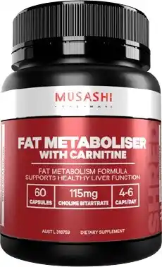 Discount Drug Stores Musashi Fat Metaboliser with Carnitine 60 Capsules offer