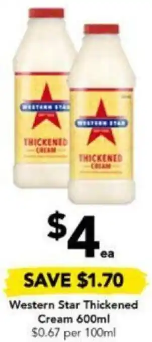 Drakes Western Star Thickened Cream 600ml offer