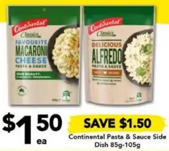 Drakes Continental Pasta & Sauce Side Dish 85g-105g offer