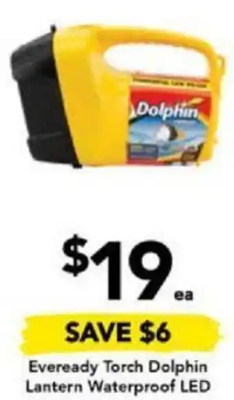 Drakes Eveready Torch Dolphin Lantern Waterproof LED offer