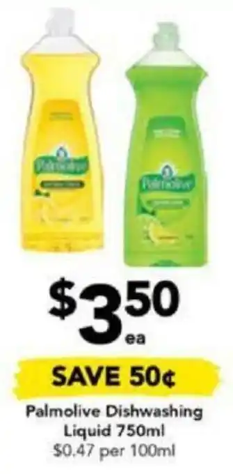 Drakes Palmolive Dishwashing Liquid 750ml offer