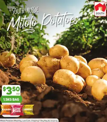Foodland Mitolo Potatoes (Mashing, Low Carb, Chipping) 1.5kg Bag offer