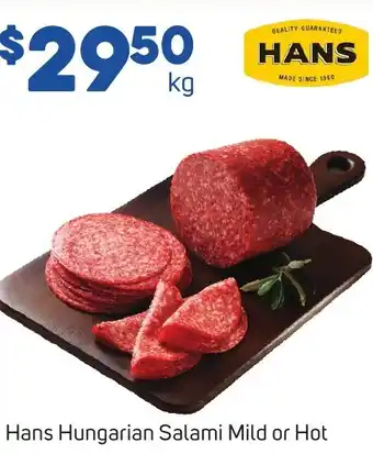 Foodland Hans Hungarian Salami Mild or Hot offer