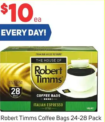 Foodland Robert Timms Coffee Bags 24-28 Pack offer