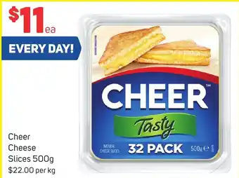 Cheer Cheese Slices 500g