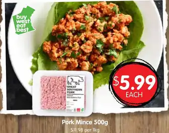 Spudshed Pork Mince 500g offer