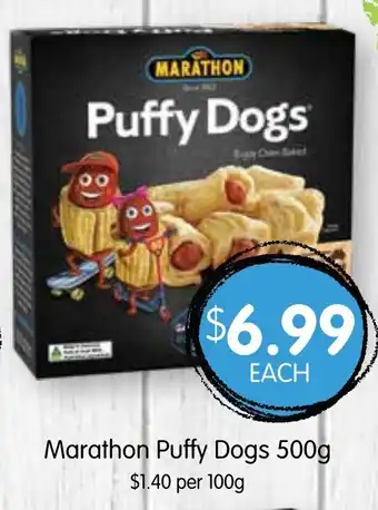 Spudshed Marathon Puffy Dogs 500g offer