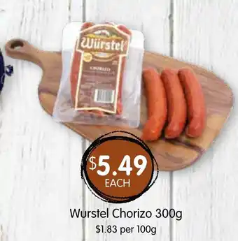 Spudshed Wurstel Chorizo 300g offer