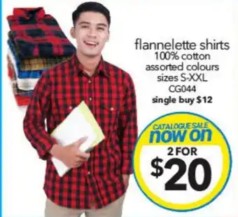 Cheap as Chips flannelette shirts offer