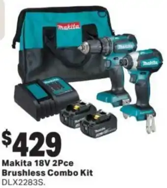 Mitre 10 Makita 18V 2Pce Brushless Combo Kit offer