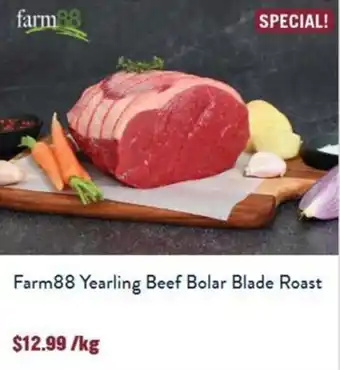 Farm88 Yearling Beef Bolar Blade Roast