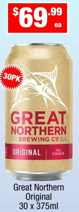 Liquor Stax Great Northern Original 30 x 375ml offer