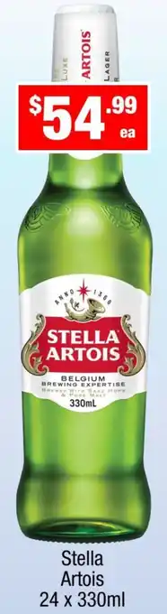 Liquor Stax Stella Artois 24 x 330ml offer