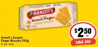 Ritchies Arnott's Scotch Finger Biscuits 250g offer
